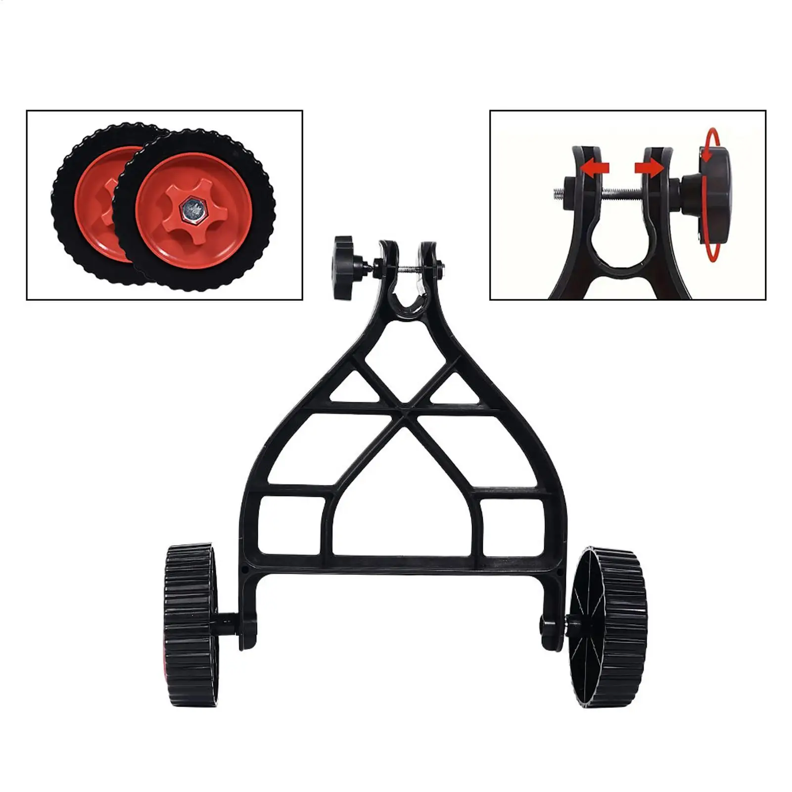 String Trimmer Support Wheels Trimmer Support Lawnmower Wheel Brush Cutter Wheel Mower Attachment Adjustable Grass Cutter Holder