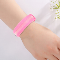 2pcs LED Running Bracelets Fluorescent Glow Wristbands Adjustable Reflective Armbands Night Sports Safety Bands Lightweight