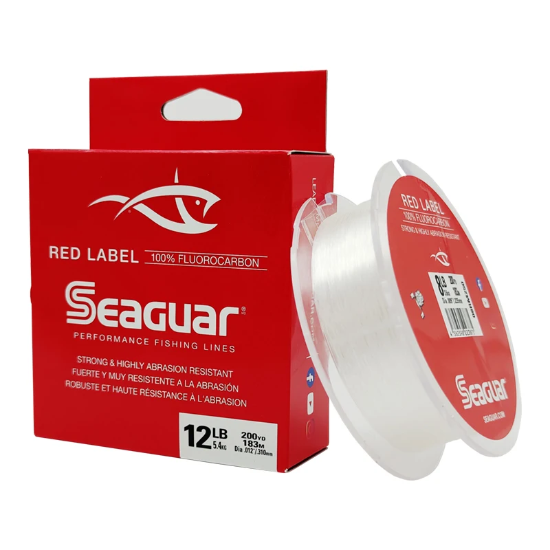 Seaguar Red Label Fluorocarbon 100% Japan Original Shock Leader Fishing Line Fluorocarbon Leader Line Monofilament Carp Wire