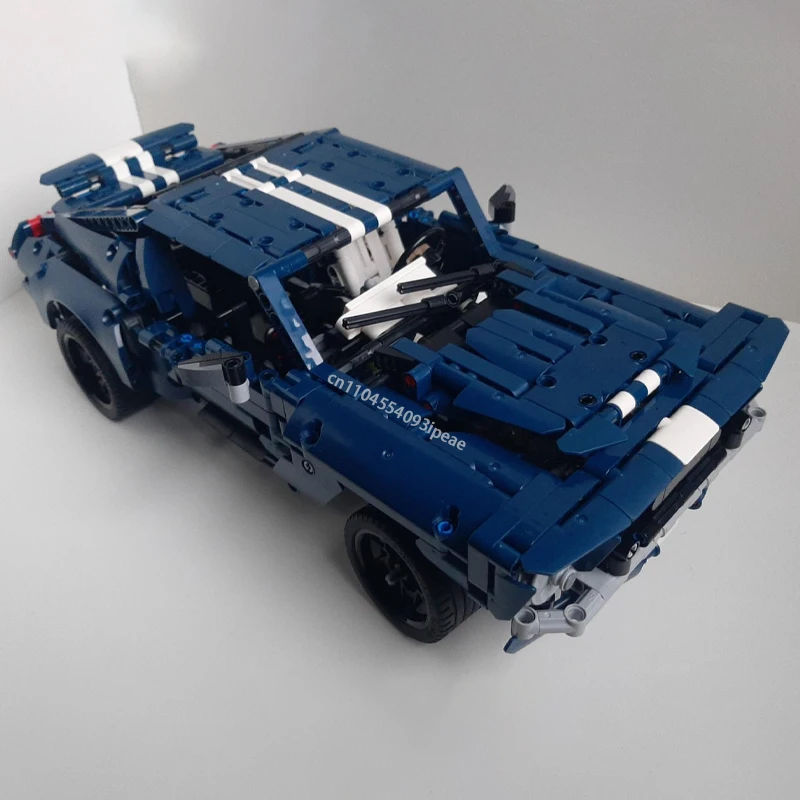 

MOC Super Sport Car Building Blocks Mustang GT Racing Model DIY V6 Engine Vehicle Assembly Vehicle Brick 42154 Children Toy Gift