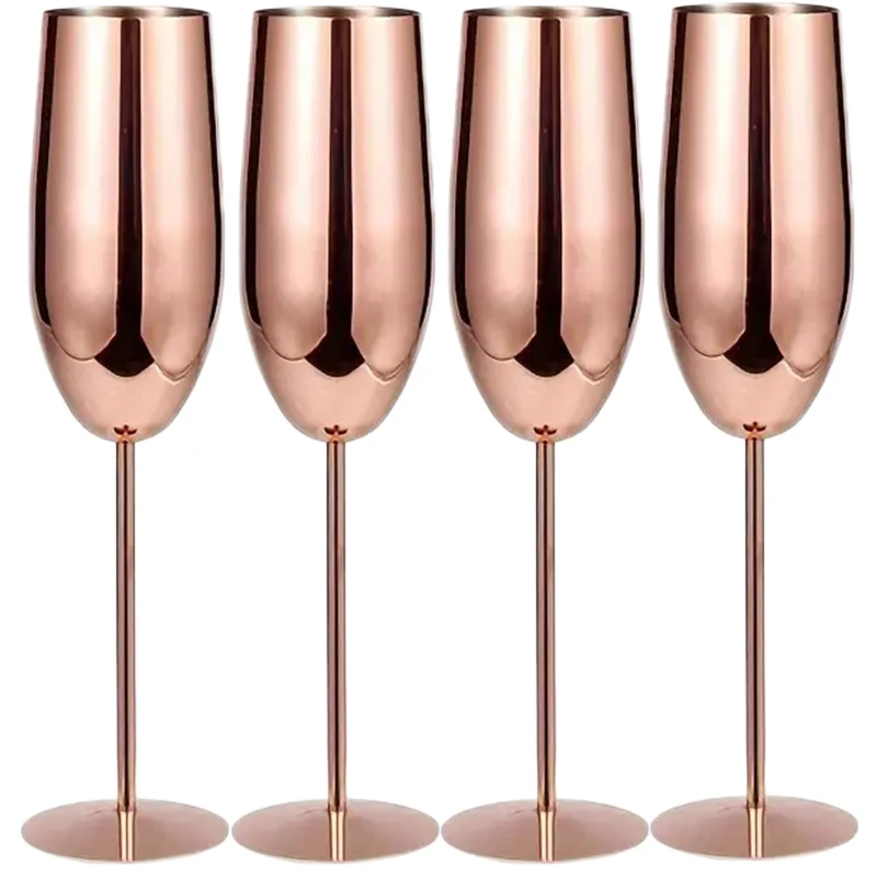 

4Pcs Stainless Steel Wine Glasses Unbreakable Metal Cocktail Glasses 250Ml, for Drinking Cocktails and Wine at Bar and Bar Cup