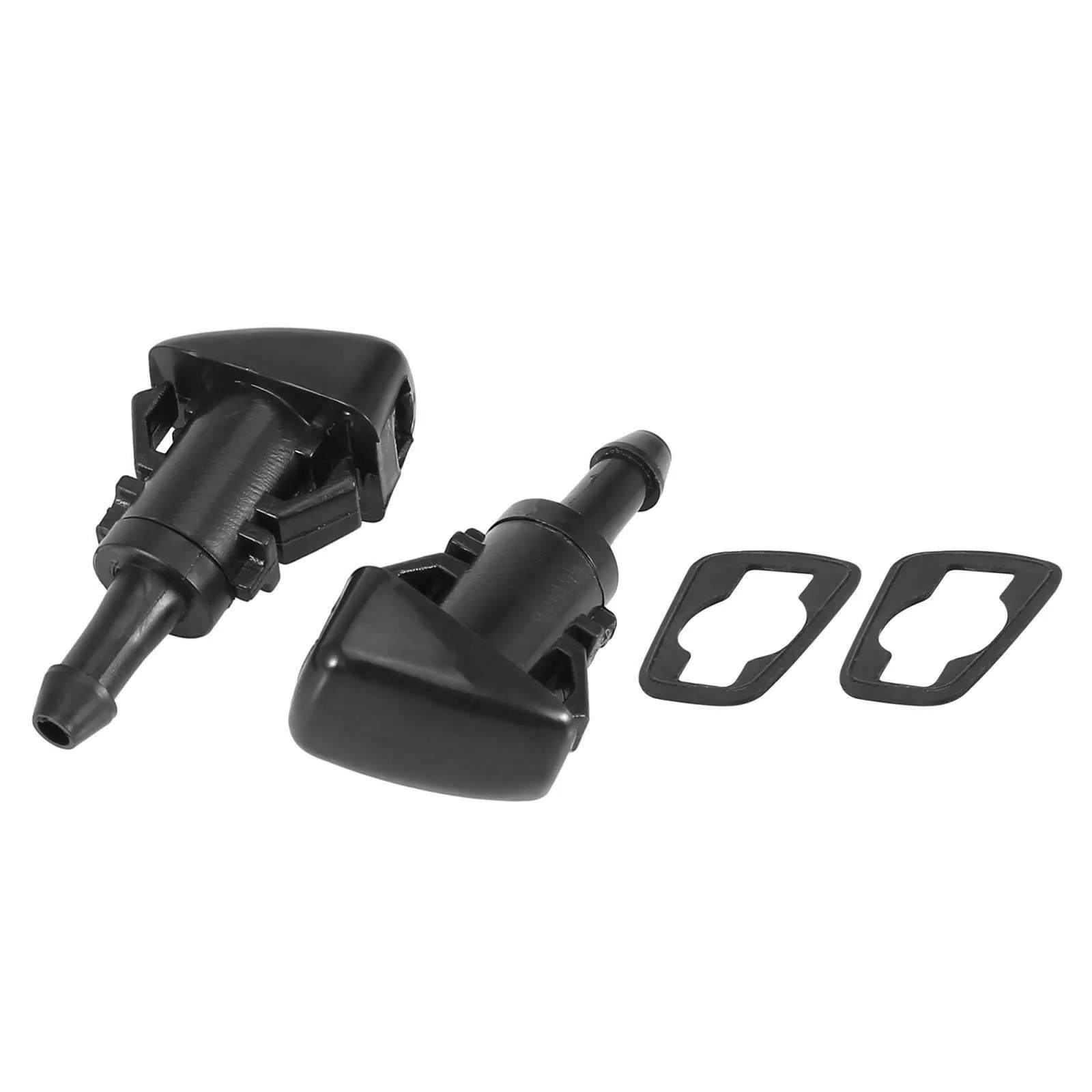 

Black Windshield Washer Nozzles Fluid Squirter Kit For Chrysler 5113049AA For Ram Parts Plastic&Rubber Rubber Gasket