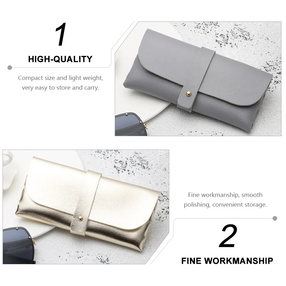 

4 pcs Glasses Case Compact Lightweight Smooth Polishing Durable For Daily Use Travel Glasses Storage Boxes Multipurpose Storage