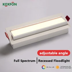 Dobrej jakości długa lampa liniowa LED z możliwością przyciemniania Tuya Zigbee Downlight 10W 20W wpuszczana linia reflektor sufitowy wbudowane światła w dół