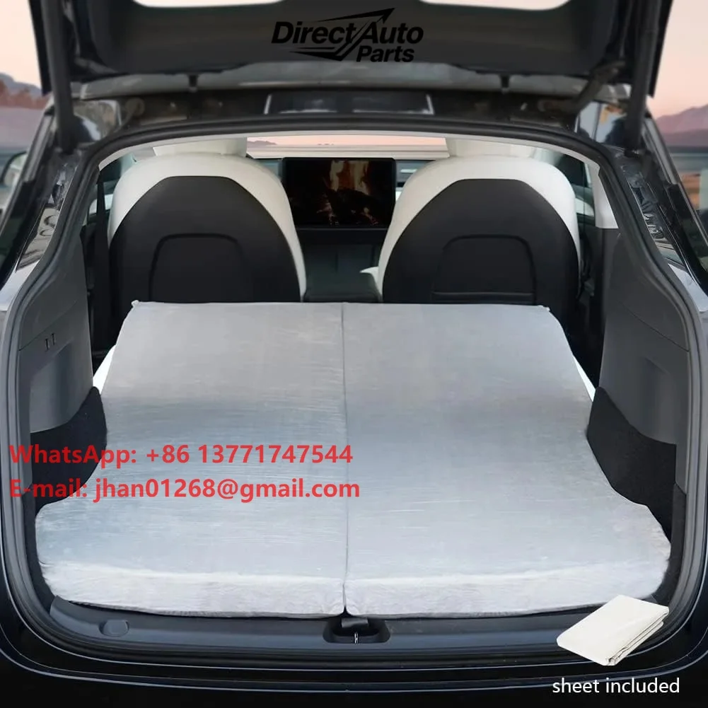 Memory Foam Camping Mattress for Tela Model Y  Portable with Storage Bag Sheet  Space Saving Car Sleeping Solution