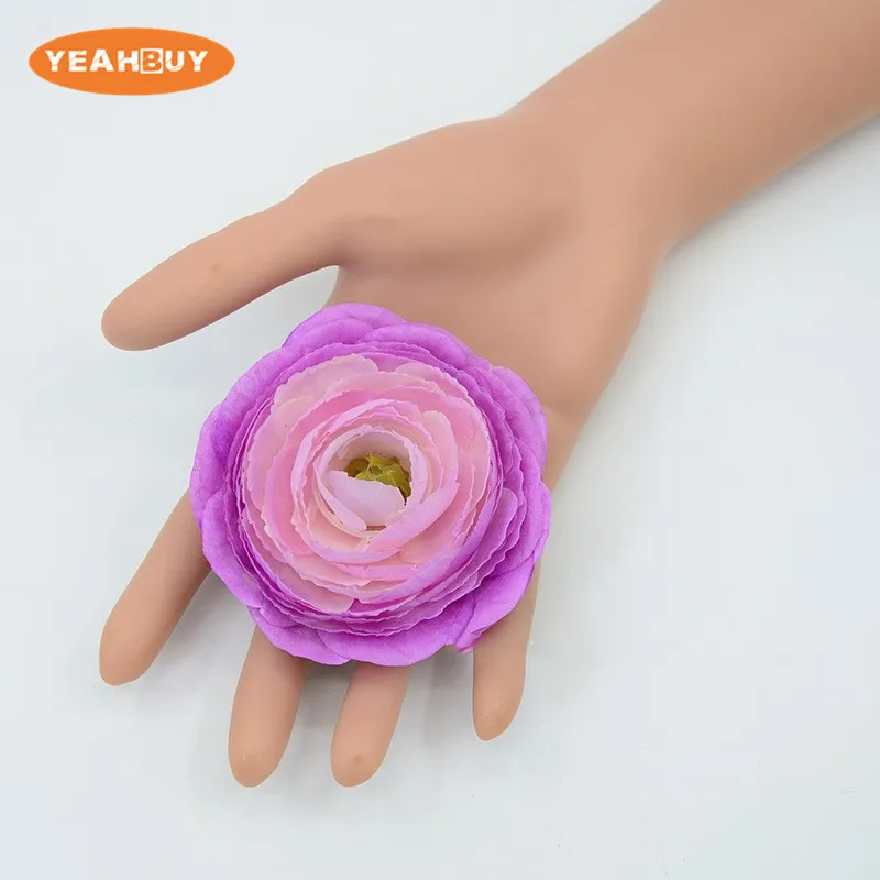 8 farben 8CM vliesstoff Künstliche Pfingstrose Knospe Blume Köpfe Für DIY Hochzeit Bouquet Wand Party Girlande dekorative Kopfbedeckungen – Detail 1