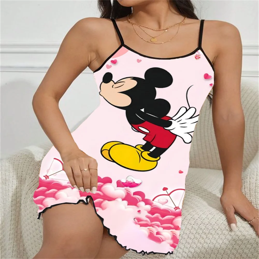 

Sexy Night Dress Women Free Shipping Sleepwear Women's Nightgowns for Sleeping Mickey Disney Pajamas Woman Free Shipping Cheap