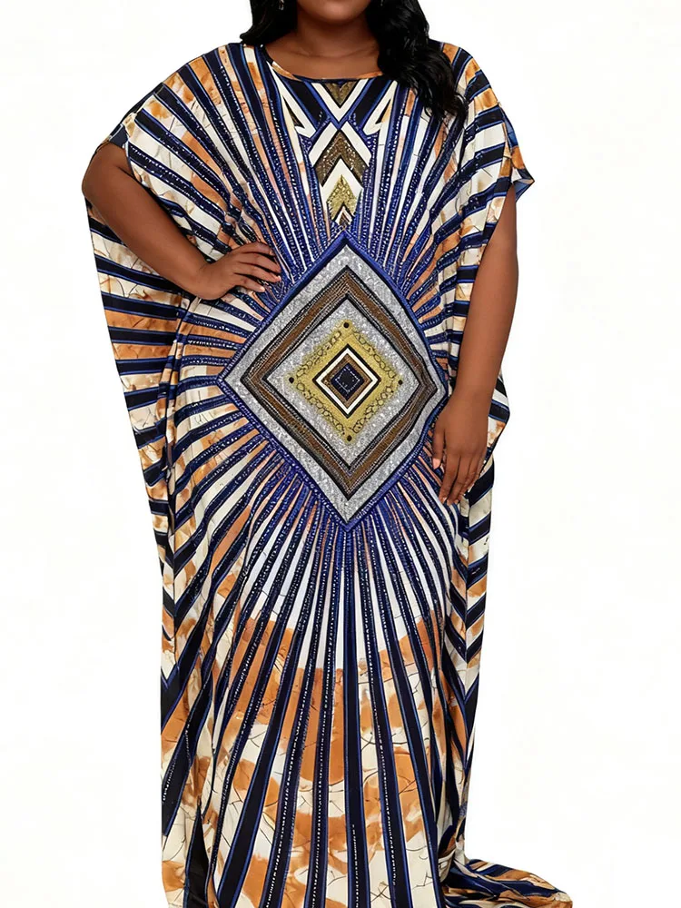 

Silk Kaftan Dress for Women Luxury,African Print Boubou Riche Abaya,Elegant Brocade Ramadan Party Dress,Long Sleeve Evening Wear
