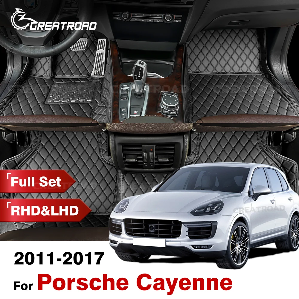 

Car floor mats for Porsche for Cayenne 2011 2012 2013 2014 2015 2016 2017 Custom auto foot Pads automobile