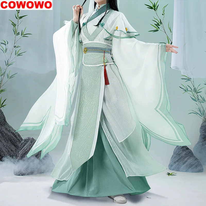 COWOWO Tian Guan Ci Fu Shi Qing Xuan disfraz de Cosplay de profesor de fisiognomia femenina, juego de Cos, uniforme de fiesta de Anime, juego de rol de Halloween