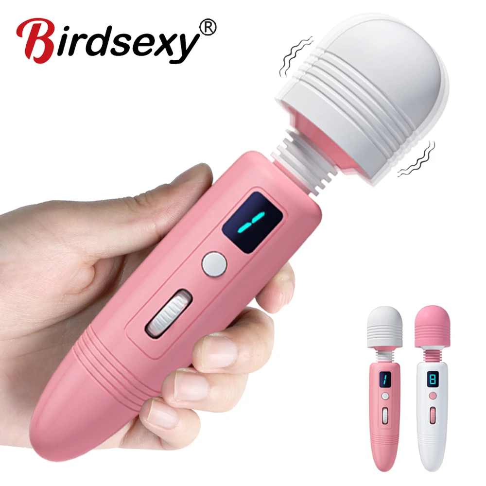 AV Vibrator for Women Clitoris Stimulator Heating Powerful Female G spot Massager Digital Display USB Rechargeable Sex Toy Adult