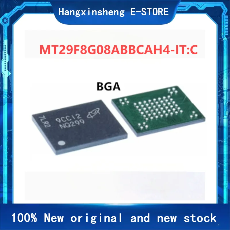 5PCS   100% New MT29F8G08ABBCAH4 IT:C NQ299 BGA Chipset|