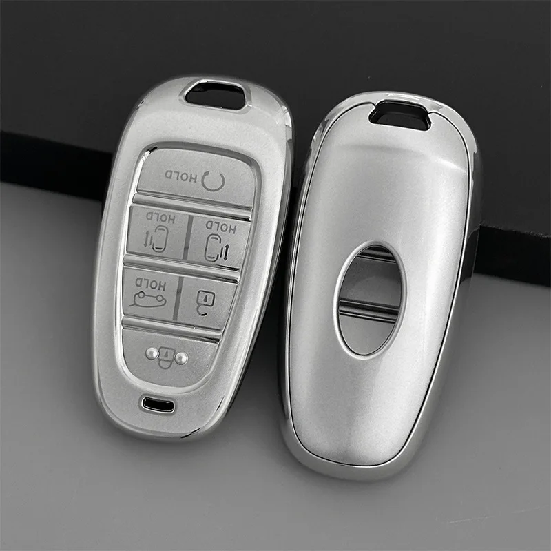 New Style Soft TPU 6Button Car Remote Key Case Cover For Hyundai Staria Tucson Santa Fe 2021 2022 2023 2024