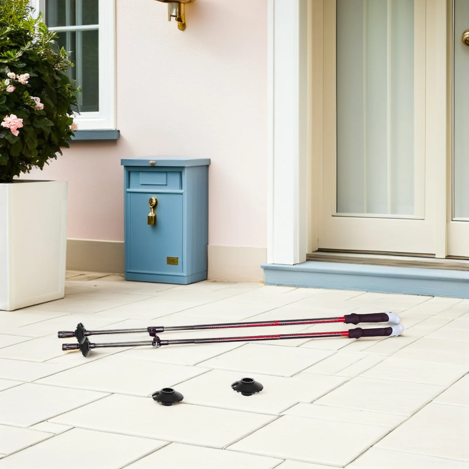 

25Pcs Trekking Pole Basket Set Snow Mud Basket Accessory Round Hiking Walking Sticks Pole Tip Protector Replacement