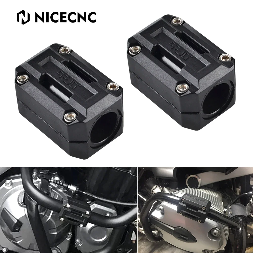 NICECNC 22/25/28mm Motorcycle Engine Protection Guard Bumper Decoration Block For KTM 1290 Super Adventure BMW R1200GS Accessori