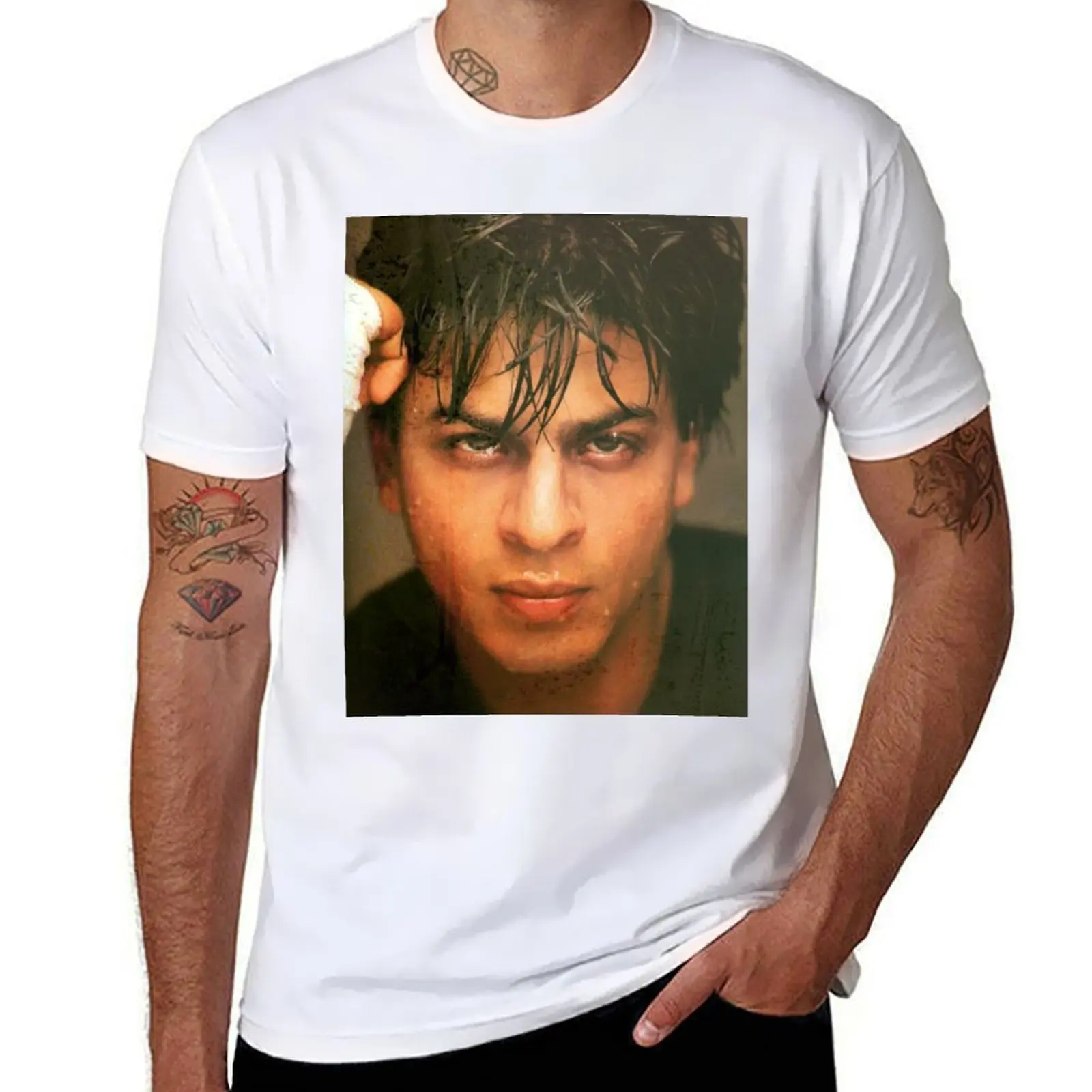 

shahrukh khan T-Shirt Performance Workout Short Sleeve Tee