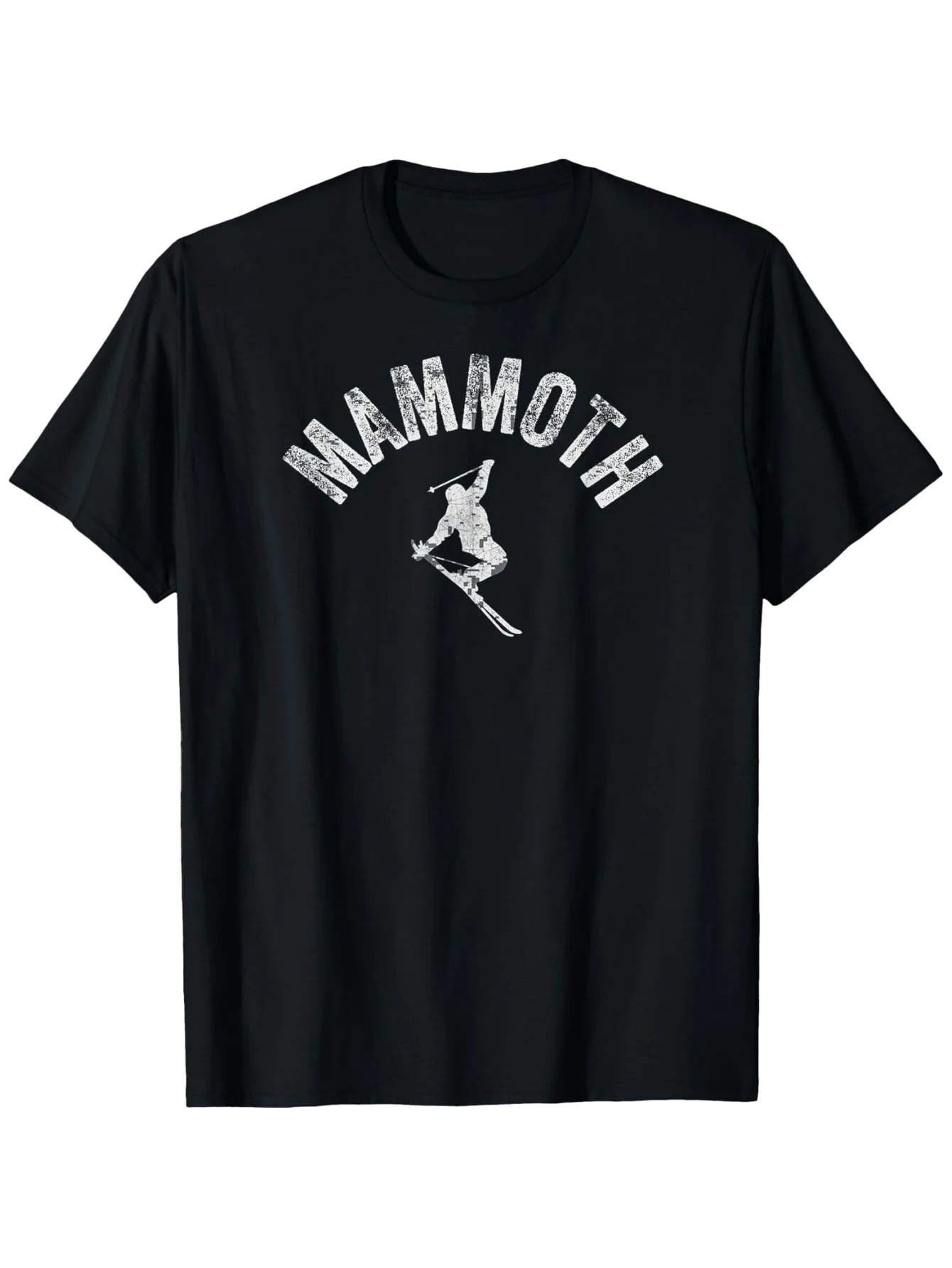 

Mammoth California Ski Resort T-Shirt - 100% Cotton, Retro Skier, S-XXXL CA Apparel
