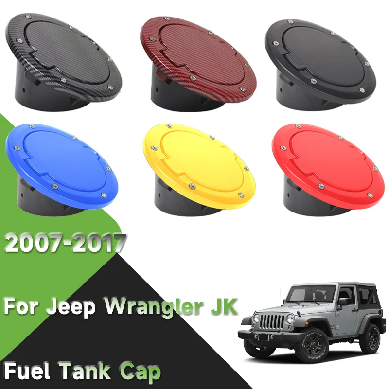 

Car Fuel Cap Filler Door Gas Tank Lid Cover Accessories For Wrangler JK JKU Unlimited 2007~2018 Door Sport Rubicon Sahara