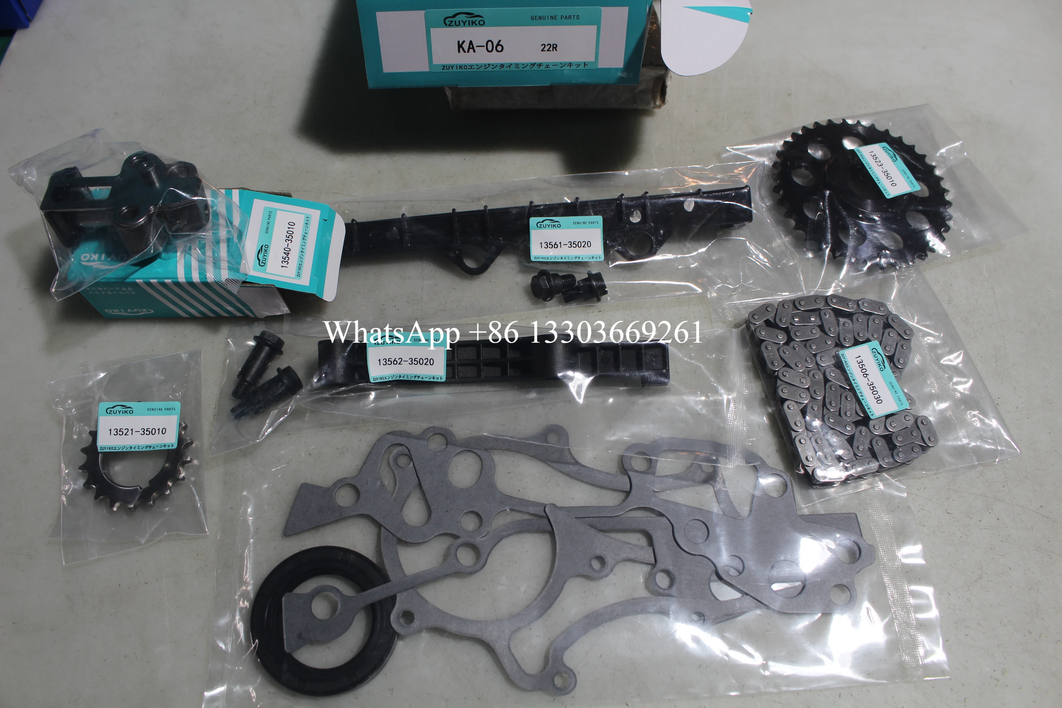 

22R TIMING CHAIN KIT FOR TOYOTA 22r engine timing chain set 13506-35030 KA-06