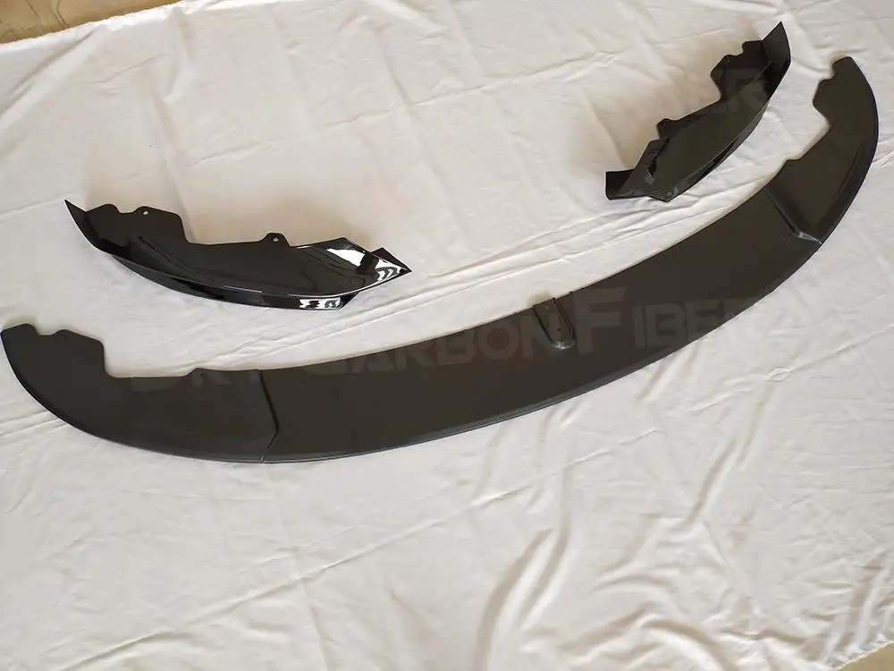 

3Pcs Gloss Black Front Bumper Lip Spoiler Splitters for BMW 4 Series F32 F36 M Sport 2014+ Front Bumper Side Splitters