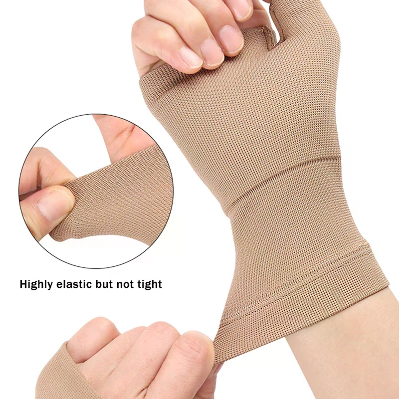 1 Pair Compression Wrist Thumb Band Belt Carpal Tunnel Hands Wrist Support Brace Strap Sleeve Tenosynovitis Arthritis Gloves