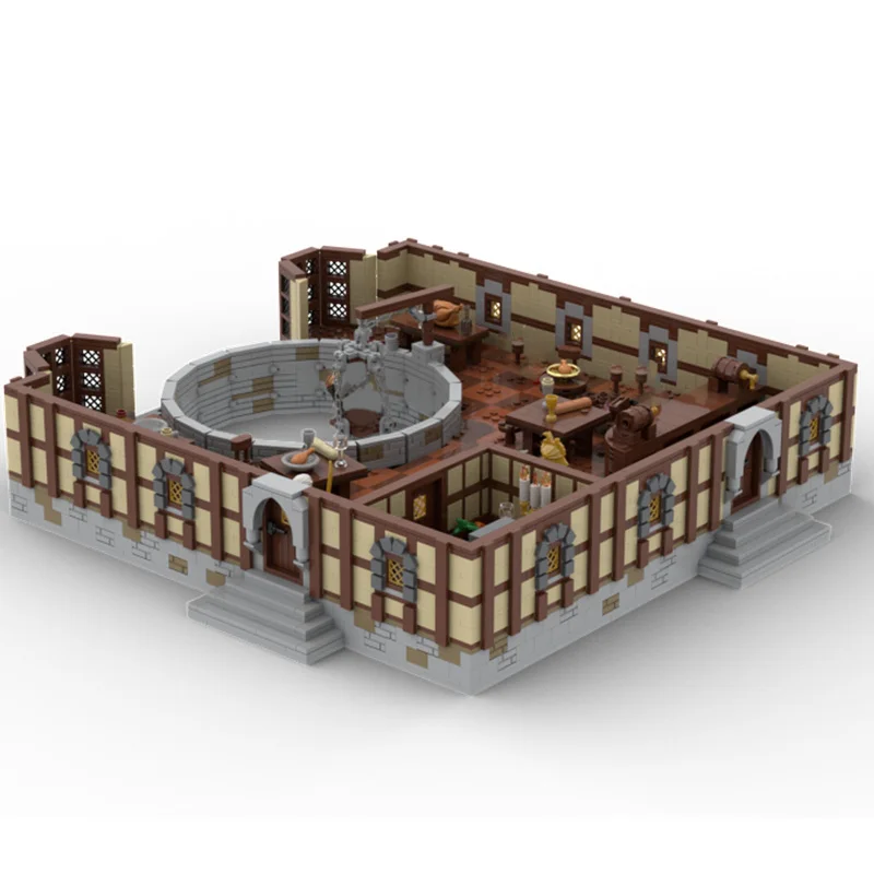 3033 pièces MOC créatif ville rue vue taverne souterraine modèle Architecture blocs de construction bricolage enfant assemblage briques jouets cadeaux