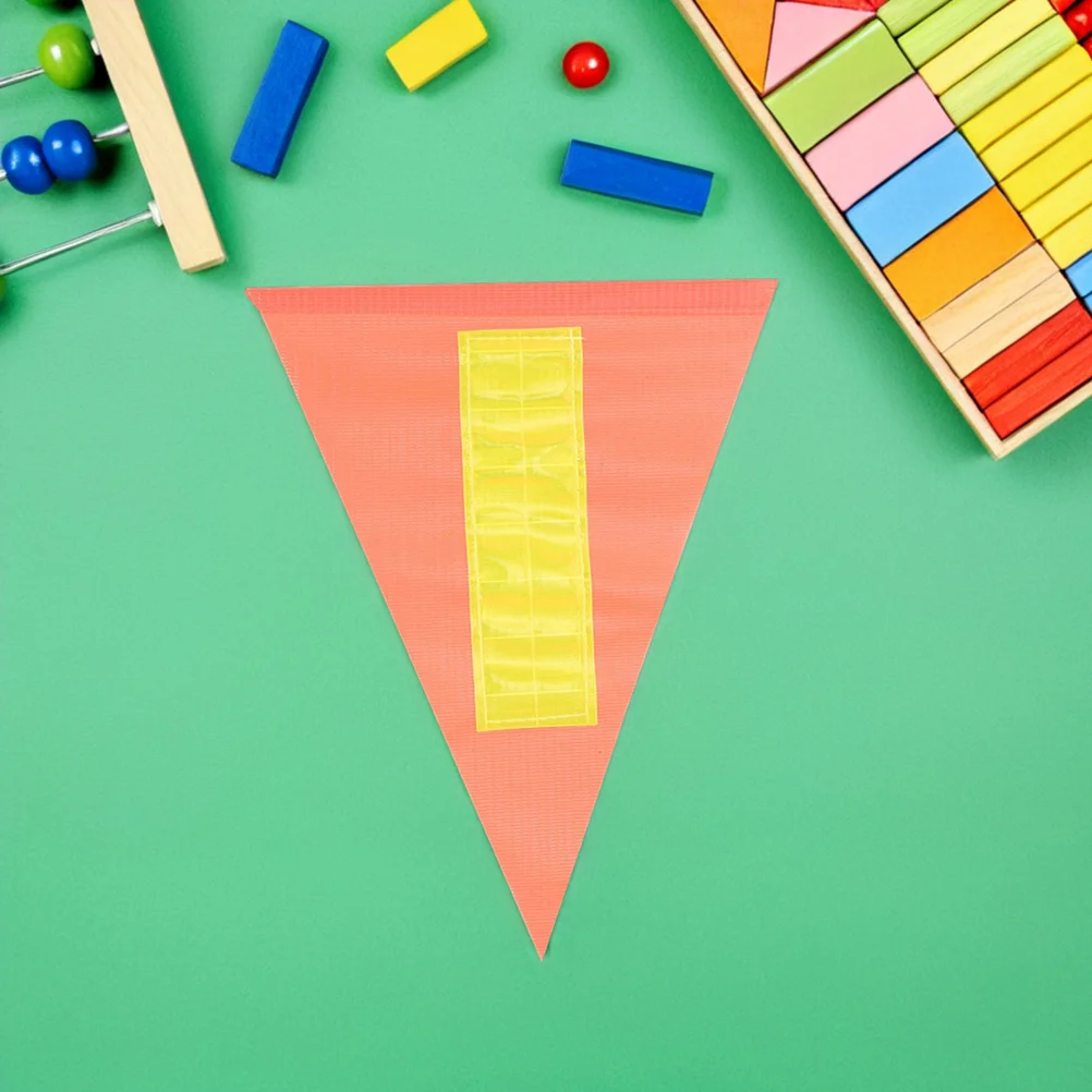 

4pcs Replacement Flag Reflective Triangle Bicycle Flag For Kids Safety Flags On A Stick Bike Outdoor Riding Yellow