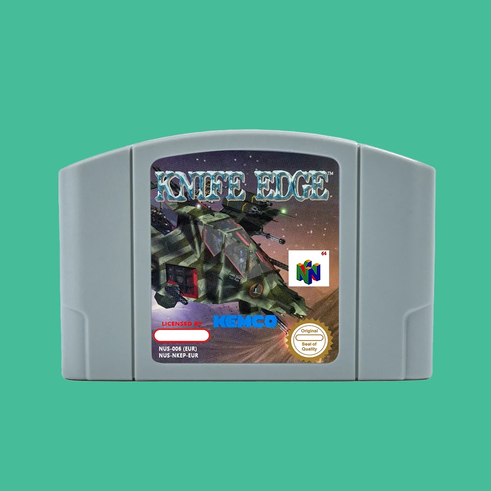 Knife Edge - Nose Gunner 64 Bit Game Cartridge USA NTSC version or EUR PAL version For N64 Consoles