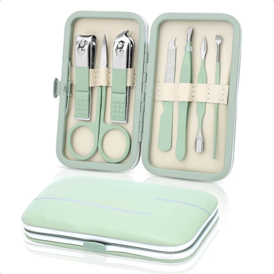 

Manicure SetStainl Steel Nail Care SetProfional 7 in 1 Ingrown Toenail Clipper Grooming ToolPedicure Kit Toe Nail CutterThick N