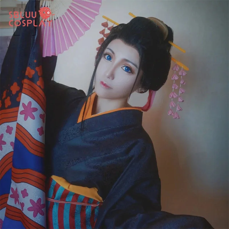 DY20SBluuCosplay أنيمي وانو كونتري نيكو روبن كيمونو تأثيري حلي25