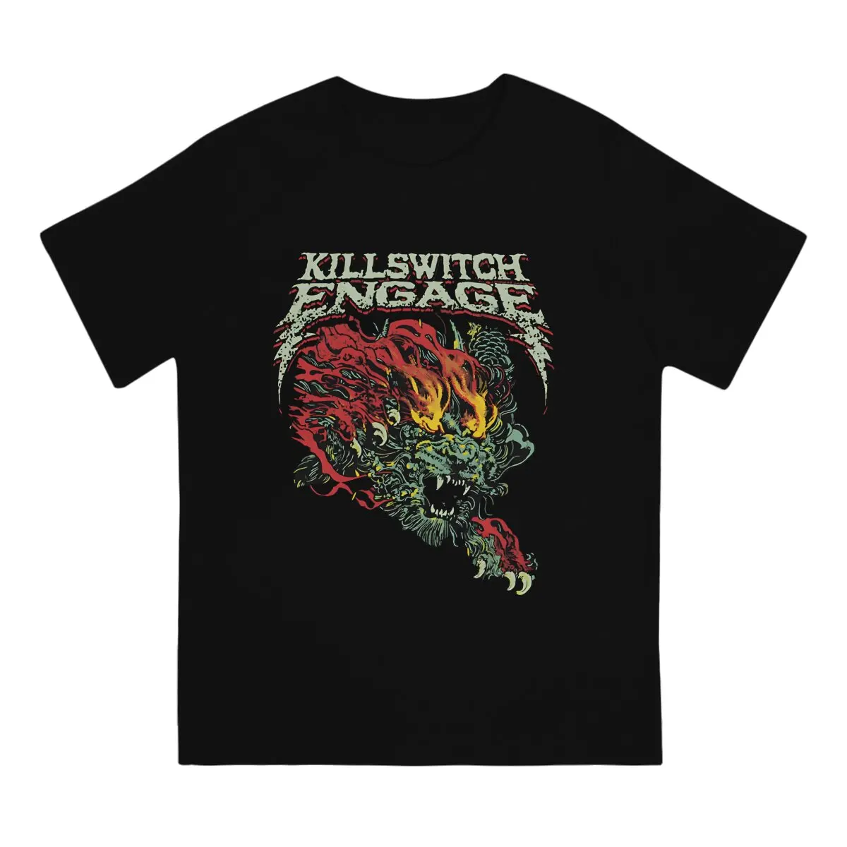 Impressive Men's T Shirts Killswitch engage Casual Tee Shirt Short Sleeve Crewneck T-Shirts Pure Cotton Graphic Printed Clothes