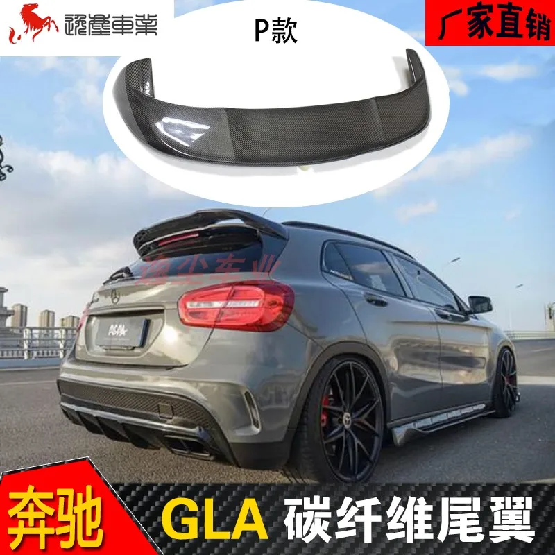 For Benz CLA GLA180 GLA200 GLA260 ghigh quality Carbon Fiber rear boot Wing Spoiler Rear Roof Spoiler Wing Trunk Lip Boot Cover