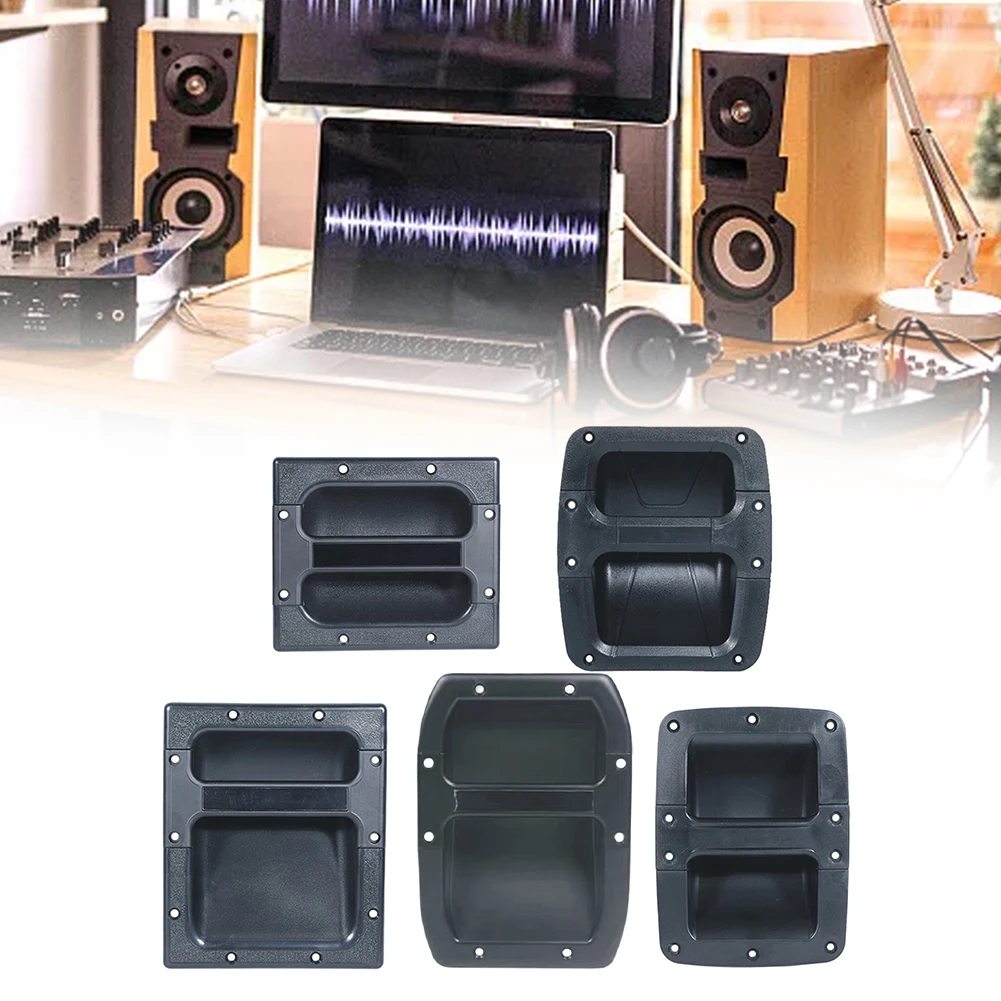 

For Amp Cabinets Amp Cabinet Handle ABS DJ Speaker Handle Audio Transport Secure Carrying Black ABS Plastic Comfortable Grip