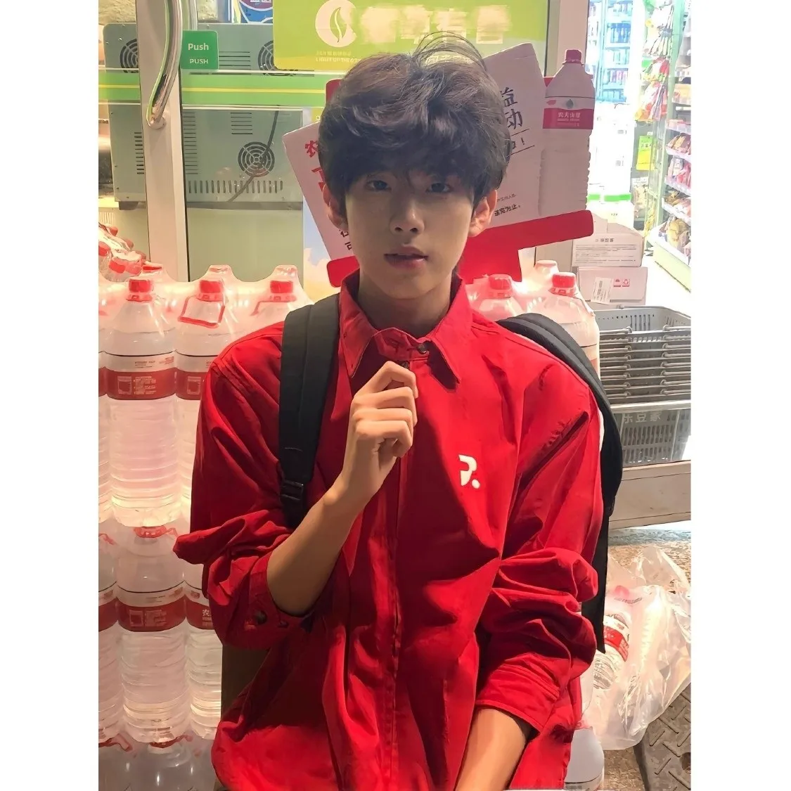 

Red American Retro Baseball Jaet Men's Early Autumn Cleanfit ort Harington Casual Couple's Clothing Polyester Fiber