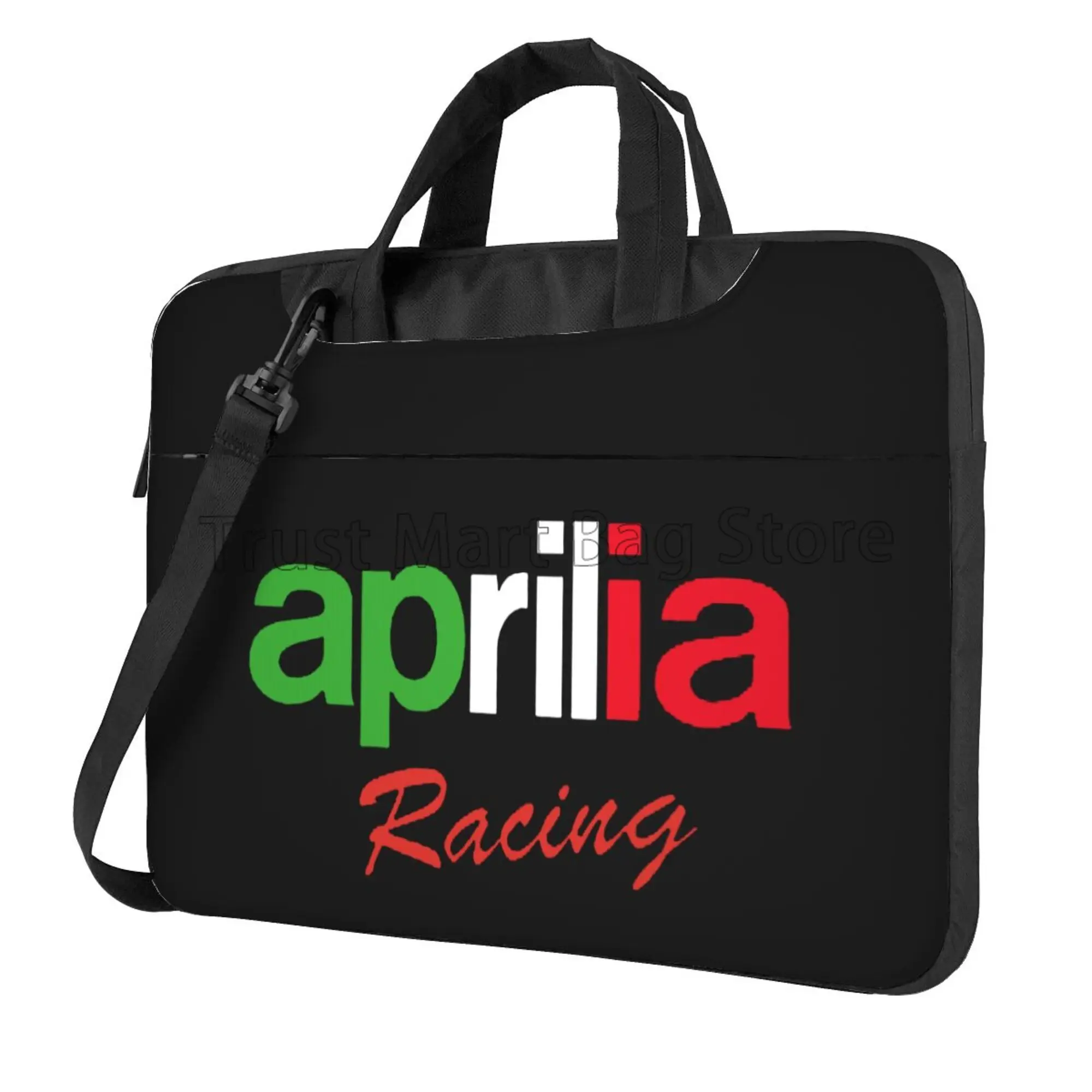 Aprilia Racing-Bolso de hombro con estampado para ordenador portátil, bolsa de cubierta Compatible con ordenador de 13/14/15 pulgadas, Netbook