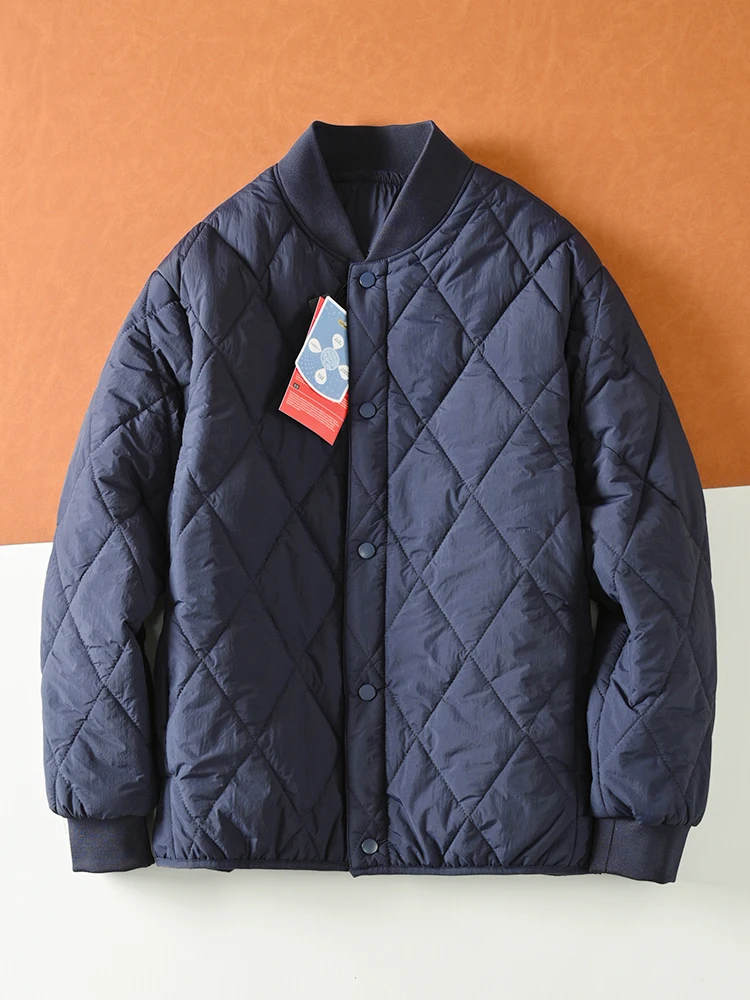 سترة قطنية خفيفة الوزن ودافئة بياقة كروية للرجال والنساء، معطف قطني مريح مقاوم للرياح والبرد للرجال #2