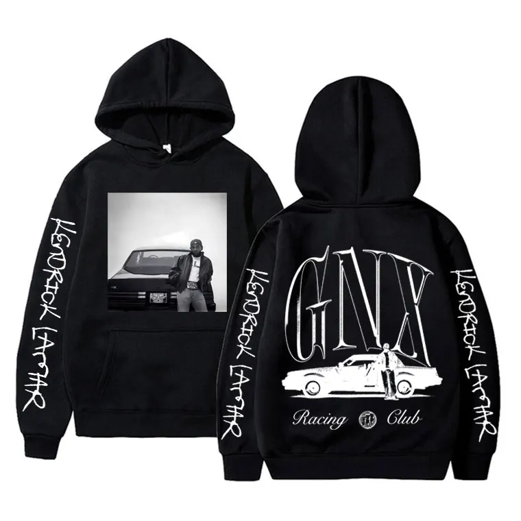 

Kendrick Lamar Double Sided Prrint Hoodie Men Women Fleece Cotton Sweatshirt Oversized Hoodies Men's Hip Hop Fashion Streetwear