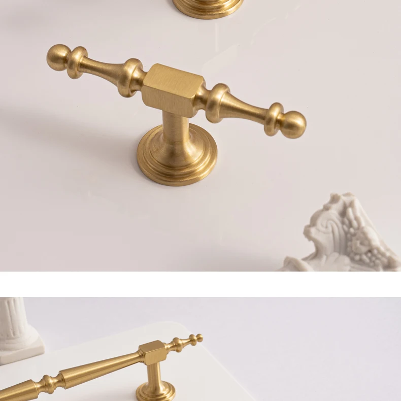 Brushed brass European cabinet handle product image 7