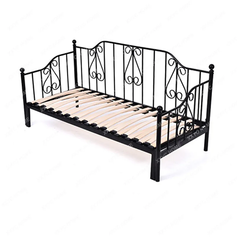 

Folding Bed Bed with Rollers Iron Sofa Telescopic Bed Iron Frame Folding