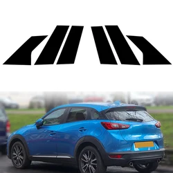 Car Door Window Pillar Center Post For Mazda CX-3 2016 2017 2018 2019 2020 2021 Decal Cover Trim Stickers Styling Decoration