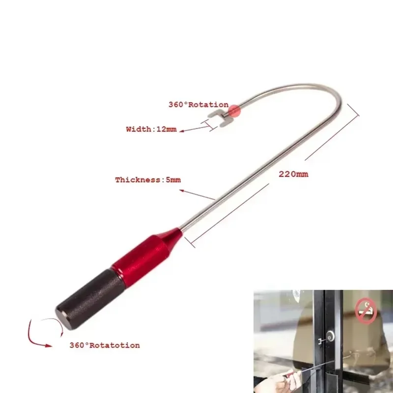Türschloss Öffnung Bypass Werkzeug J Werkzeug Für Daumen Drehen Schlösser Ergonomische Griff Tür Öffnung Tool Kit Für Wohnzimmer Schlafzimmer