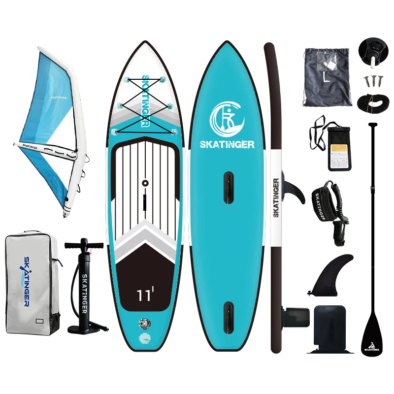 

Skatinger OEM Kite Surfing Hot Selling L Sail Kite Wing for Windsurf Paddle Board for Offshore Waters Made From PVC Drop Stich
