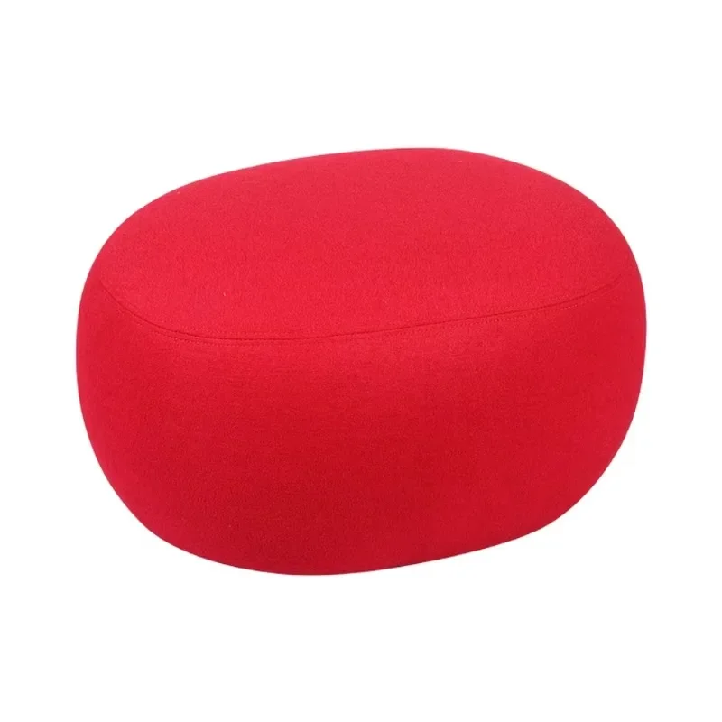 

Modern Home Furniture Living Room Set Stylish Modern Blue Fabric Soft Footstool