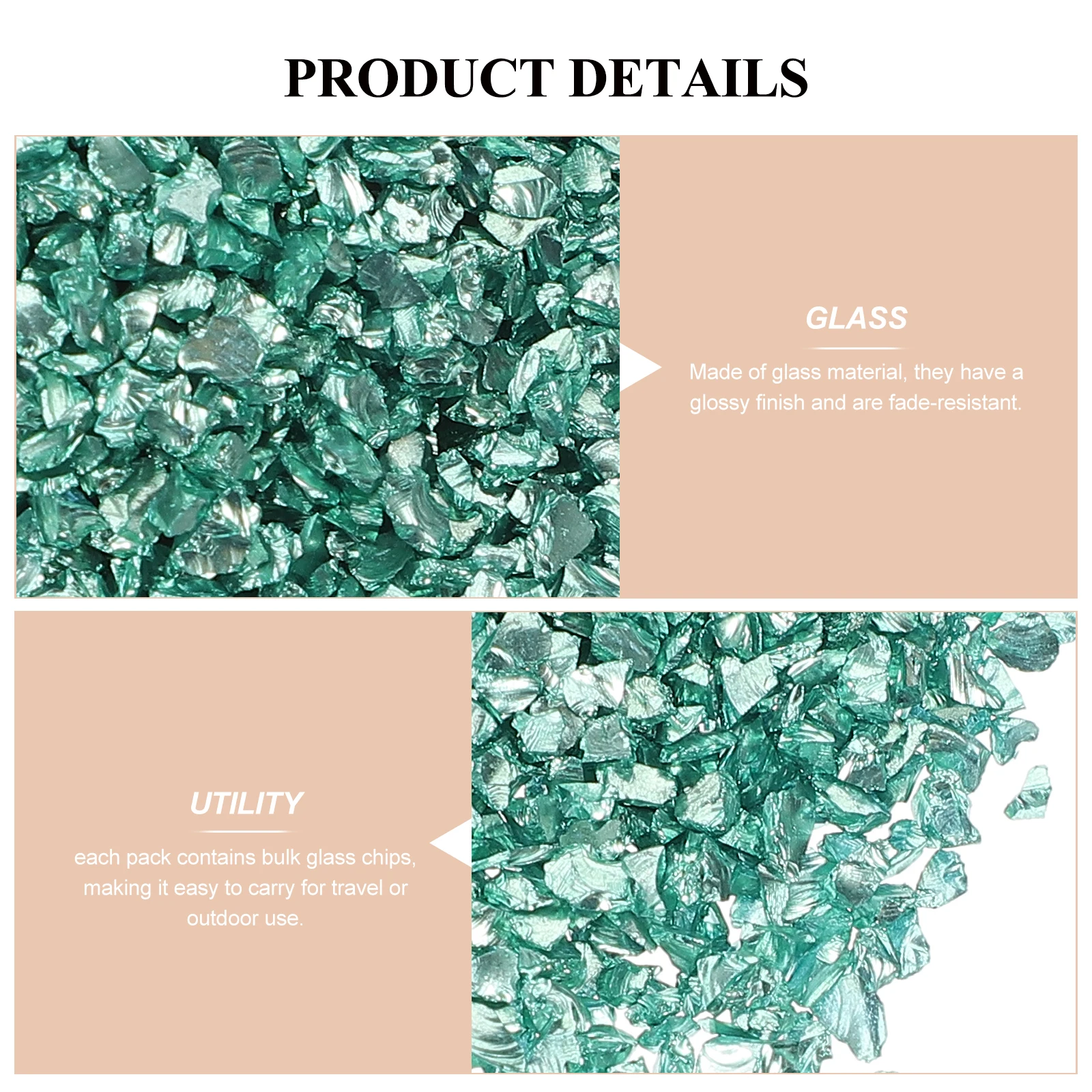 

Irregular Glass Chips Nail Art Decors Crushed Glass Charms Resin Art Diy Crafts Home Decoration Bulk Pack Vibrant Colors