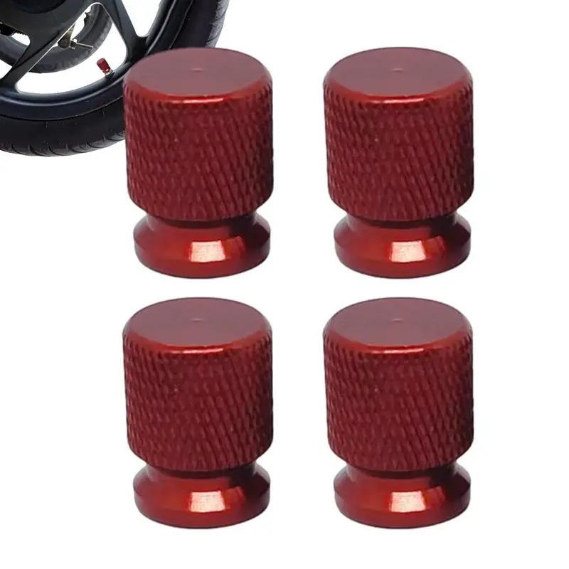 Tire Valve Caps Fashionable 4 Pcs Stem Caps Dustproof Rust-Resistant Valve Stems & Caps For Cars Trucks Bicycles Motorcycles