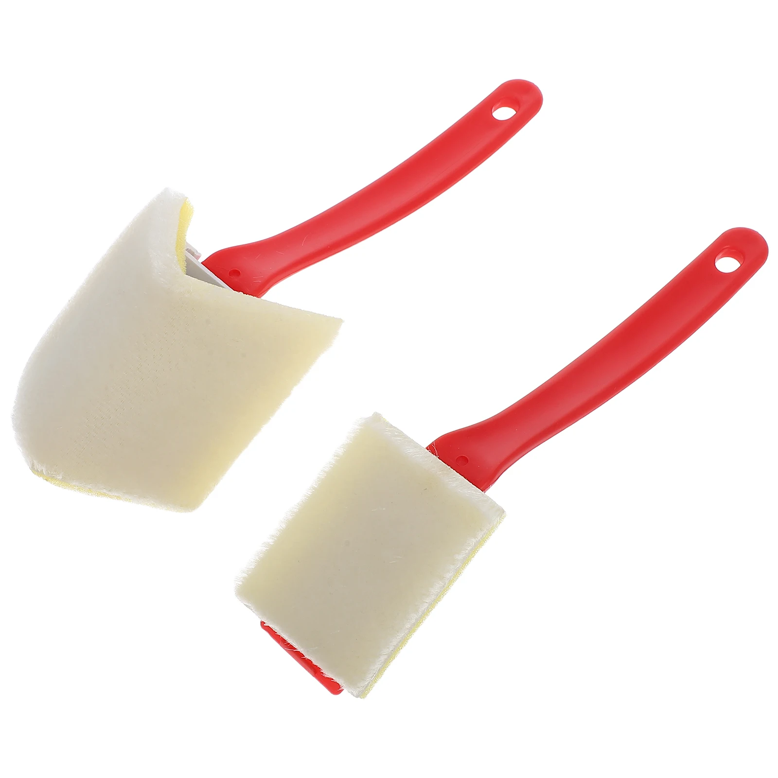 

2pcs Triangle Wall Edge Painting Brush Trim Corner Tool Durable Bristles Efficient Edging Indoor Outdoor Home Improvement Trim