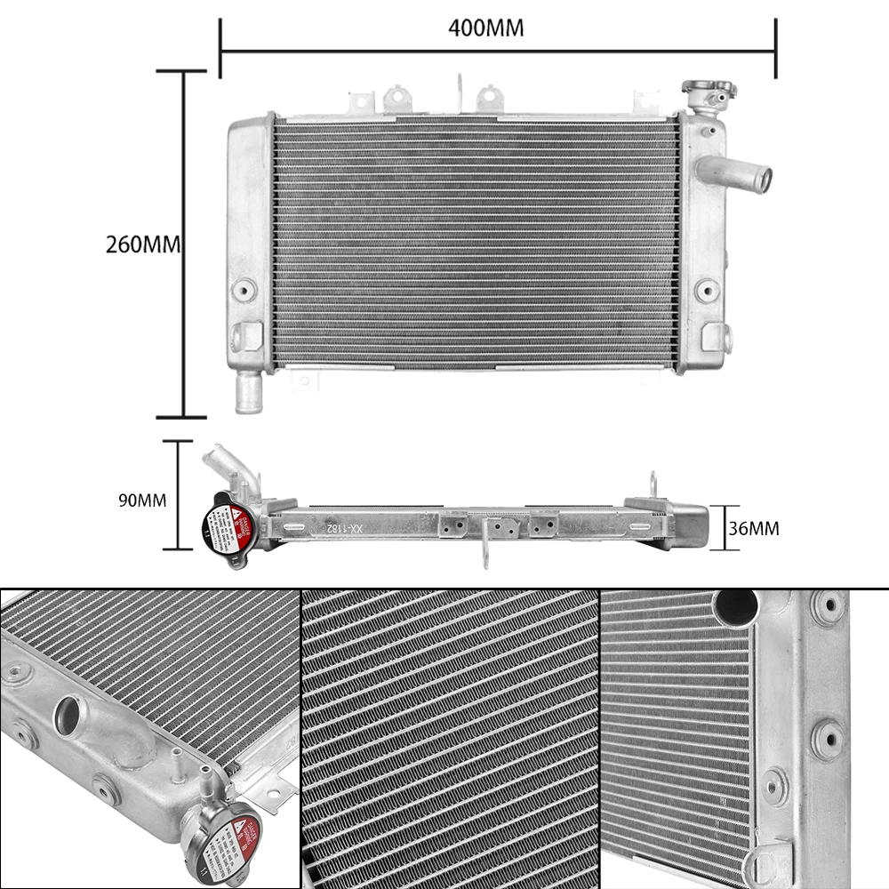 Motorcycle Cooler Radiator Water Tank Cooling Cover CNC Accessories For Kawasaki ZX-4R ZX-4RR 2023 2024 ZX 4R 4RR ZX4R ZX4RR