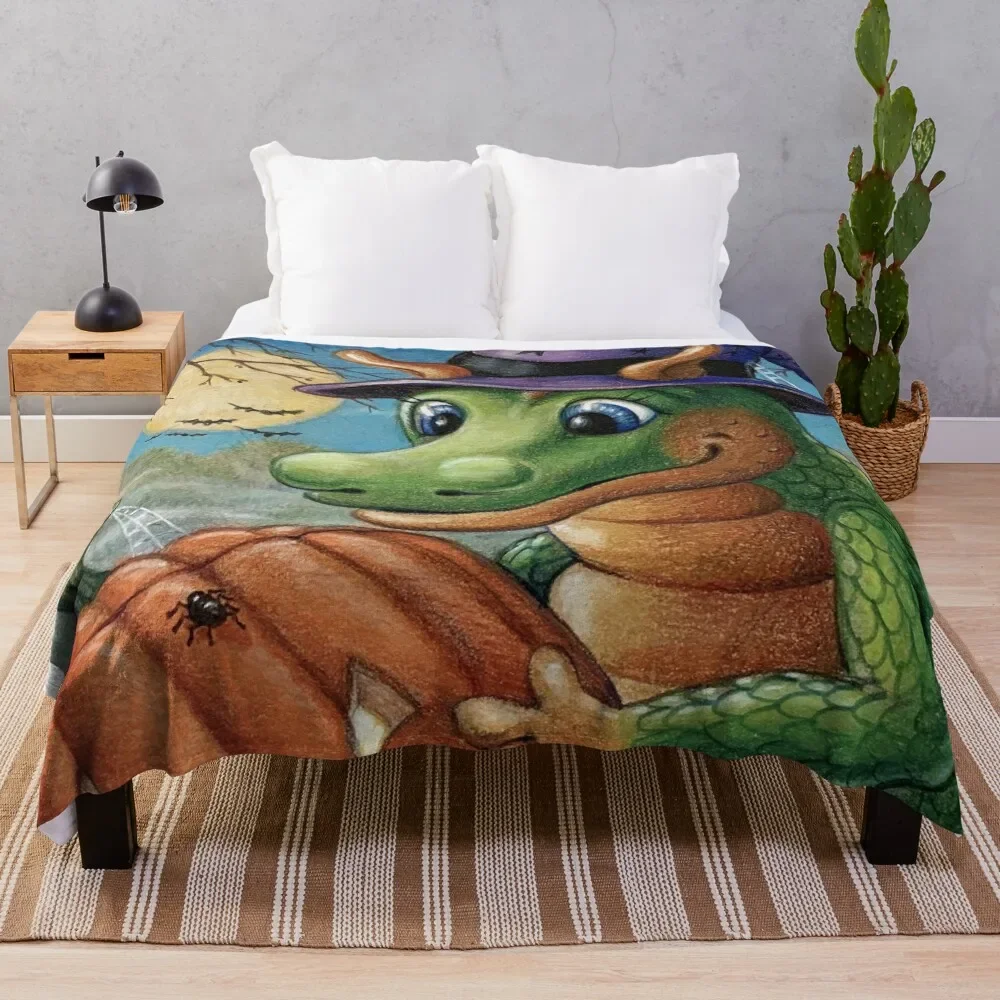 

Jack O'Lantern Time Throw Blanket Blankets For Sofas funny gift Blankets Sofas Of Decoration Blankets Furry Plush