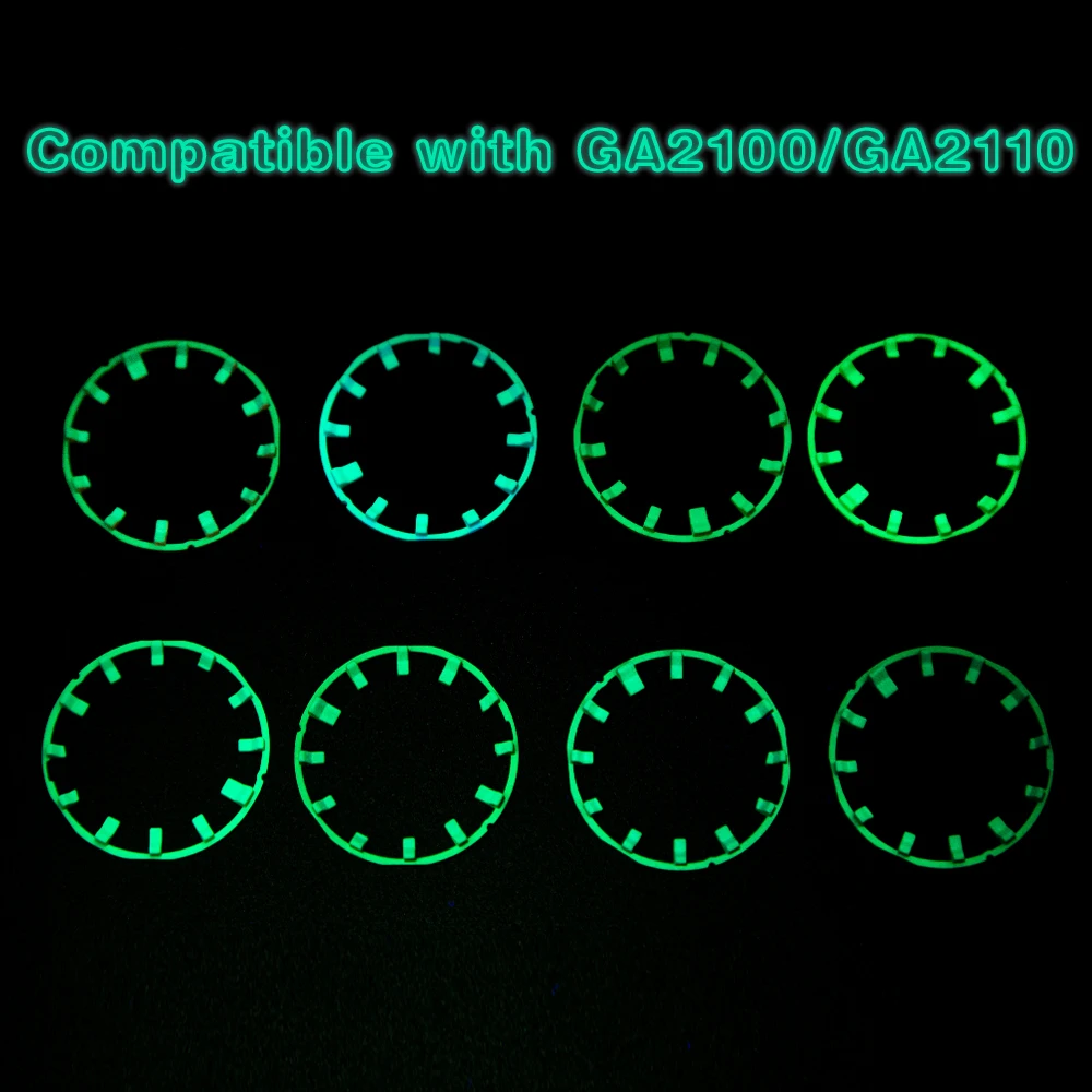 Luminous Hour Marker For GA2100 GA2110 Scale Ring Index DIY Watch Modification Dial Watch for GA-2100 Refit Mod Kit Accessories