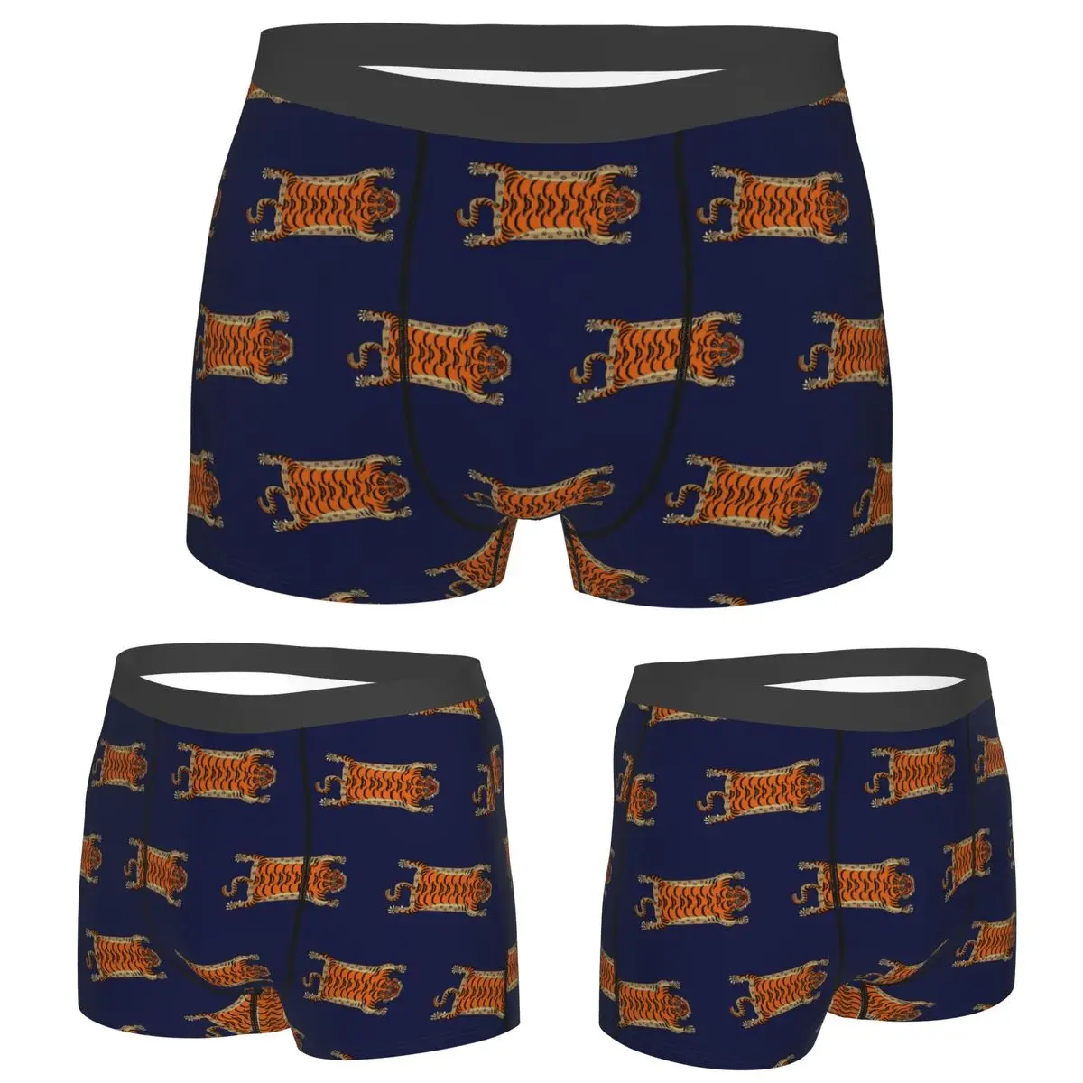 

Boxer Underpants Shorts Tibetan Tiger Rug (4) Panties Men Breathable Underwear for Homme Man Boyfriend Gifts